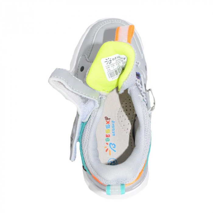 Pantofi sport pentru baieti Bessky B-715-5A-22, Gri [4]