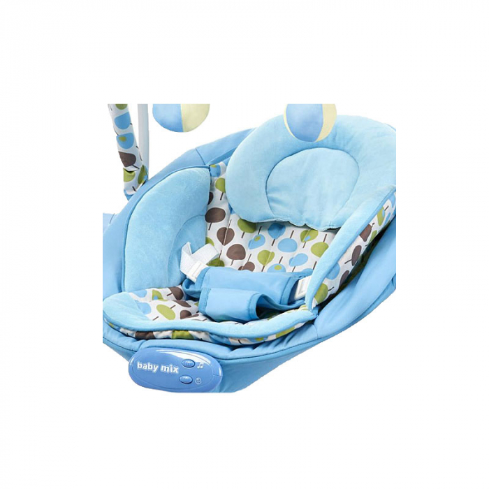 Balansoar electric pentru bebelusi BabyMix SW108A, Albastru [2]
