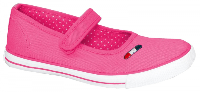 Pantofi din panza pentru fete American Club 456/15-35, Fucsia [2]