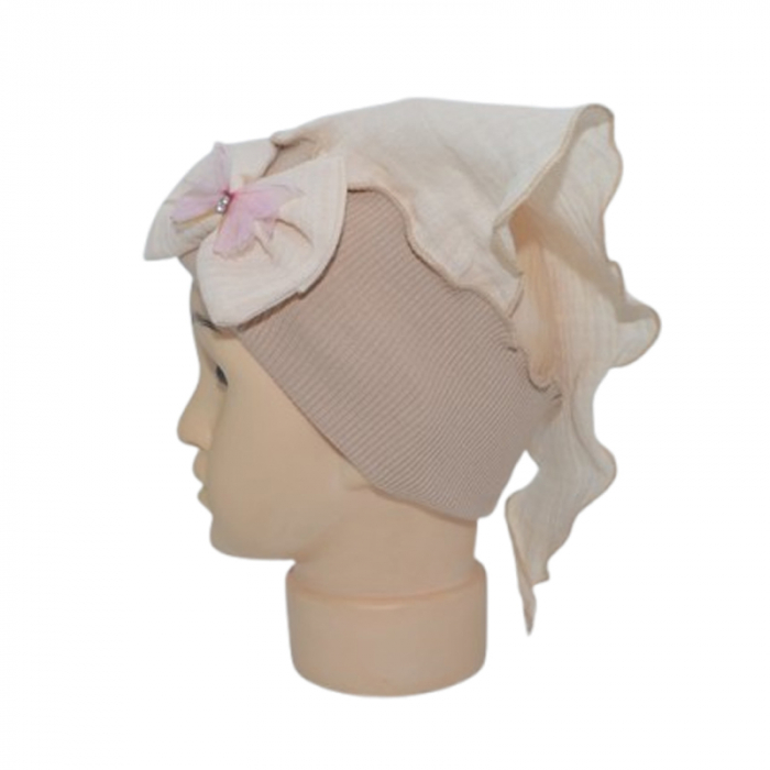 Bandana pentru fete, Mini Junior, BND1306FC, Crem [1]
