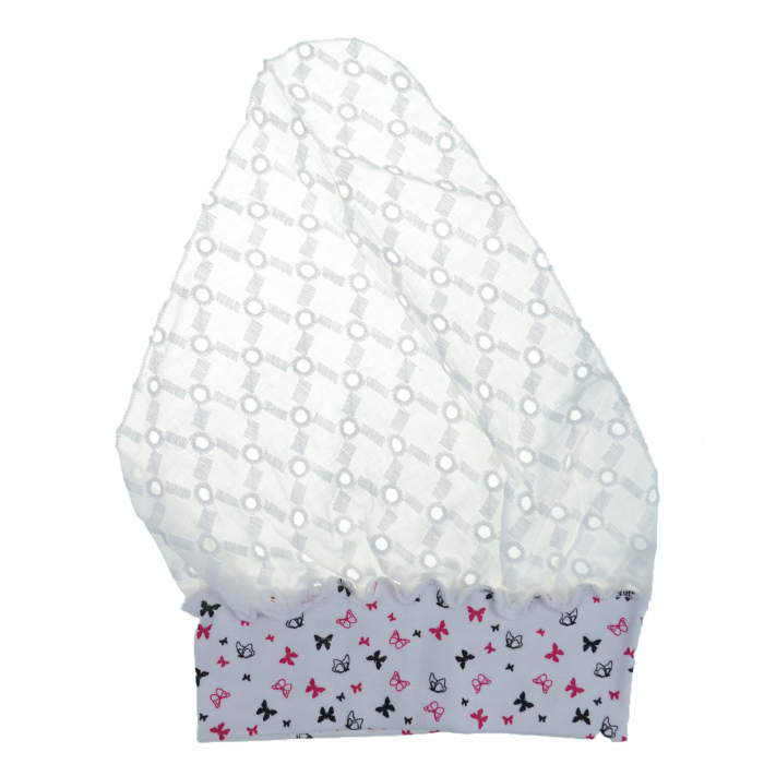 Bandana pentru fete Mini Junior PLL-22, Alb [1]