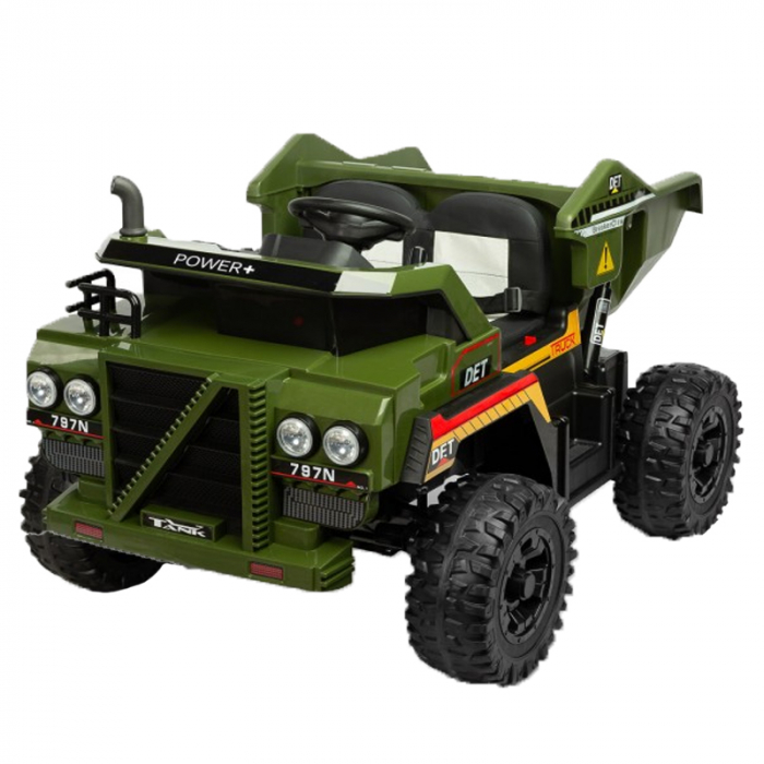 Basculanta electrica cu telecomanda Tank Toyz TK122, Verde [1]