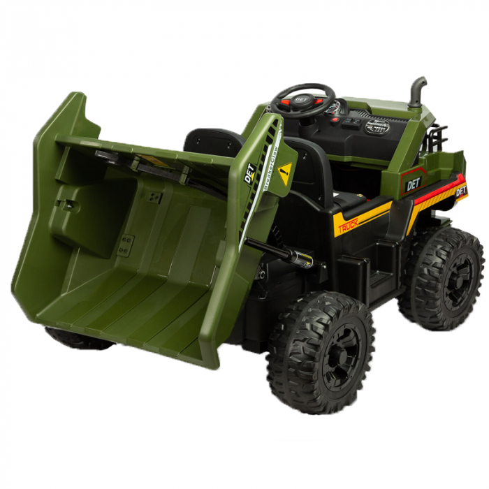 Basculanta electrica cu telecomanda Tank Toyz TK122, Verde [3]