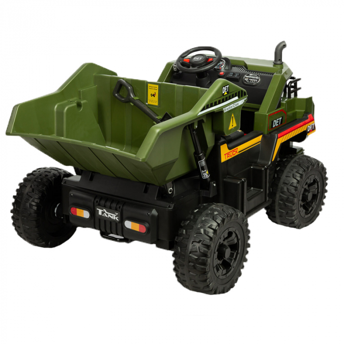 Basculanta electrica cu telecomanda Tank Toyz TK122, Verde [2]