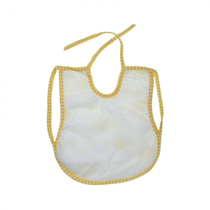 Baveta cu 2 straturi, impermeabila pentru bebe, Mini Junior BV0109IG, Galben [2]