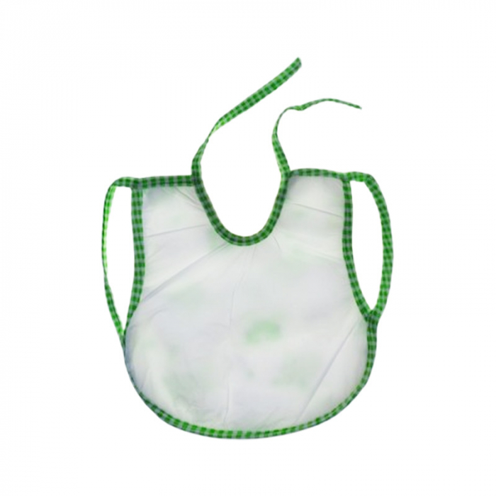 Baveta cu 2 straturi, impermeabila pentru bebe, Mini Junior BV0109IV, Verde [3]
