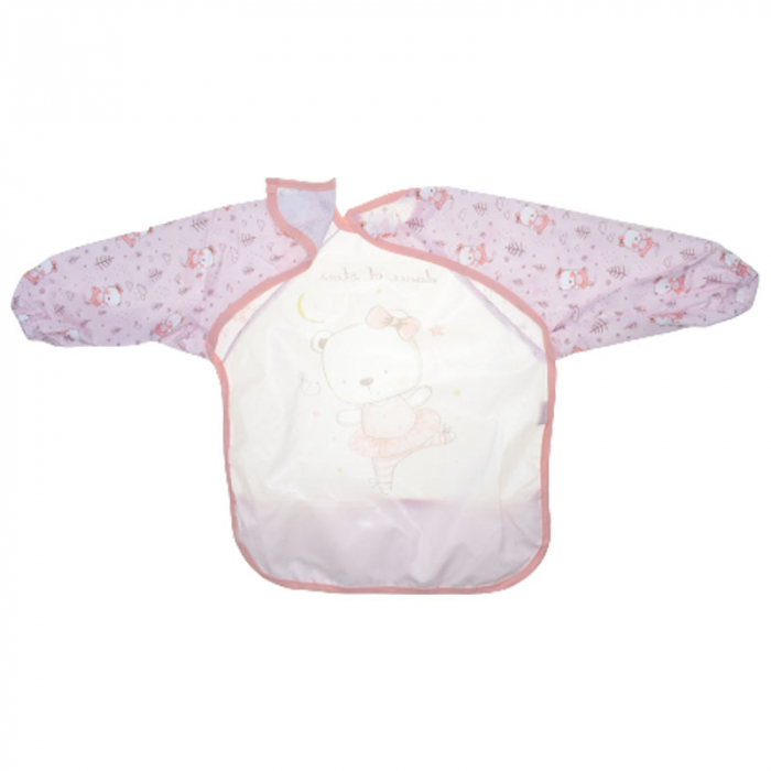 Baveta cu maneca lunga pentru copii Mini Junior 040823, Roz [2]
