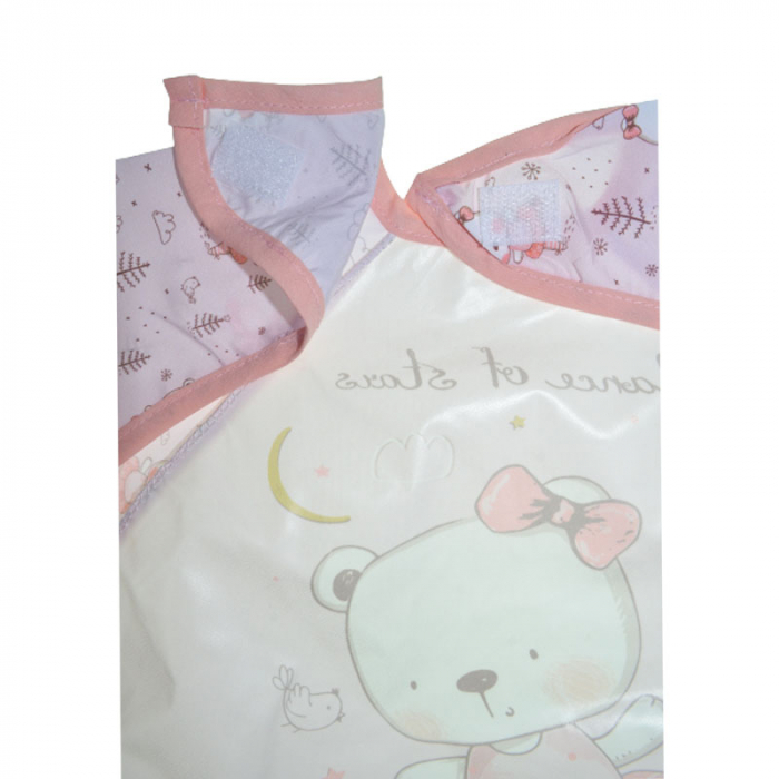 Baveta cu maneca lunga pentru copii Mini Junior 040823, Roz [4]