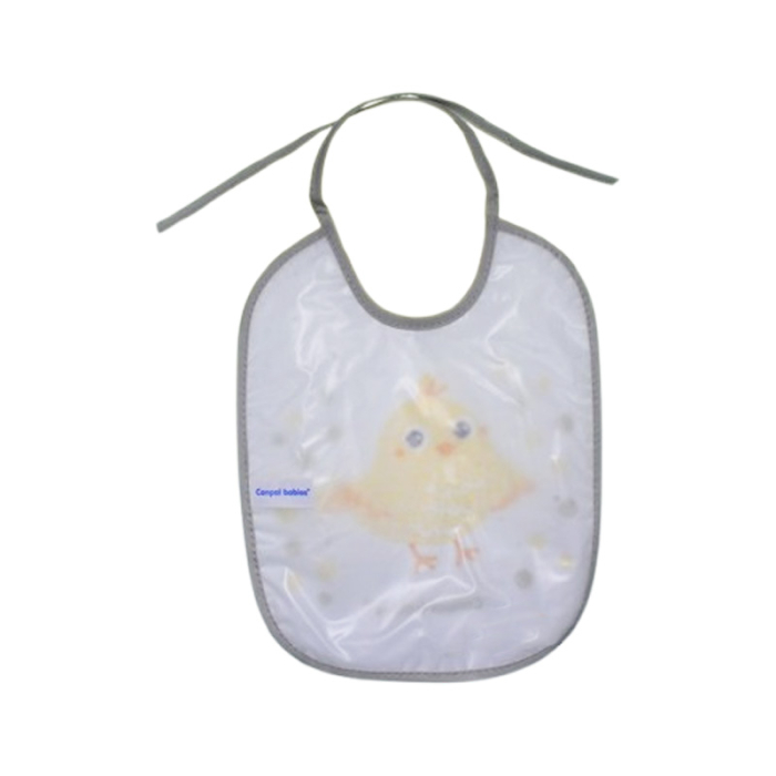 Baveta impermeabila pentru bebelusi, Canpol Babies 2609, Alb [2]