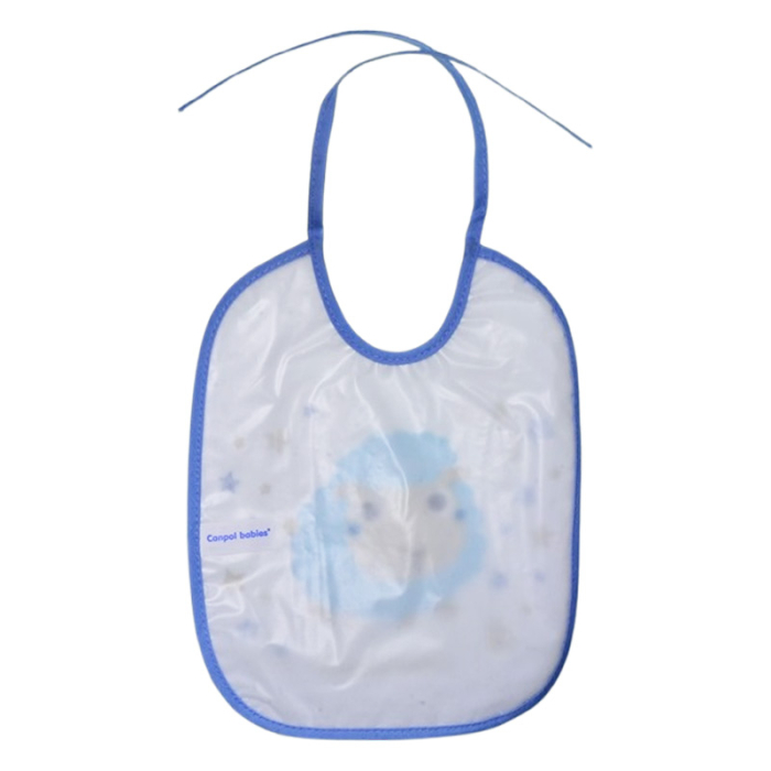 Baveta impermeabila pentru bebelusi, Canpol Babies 2609-2, Alb [2]