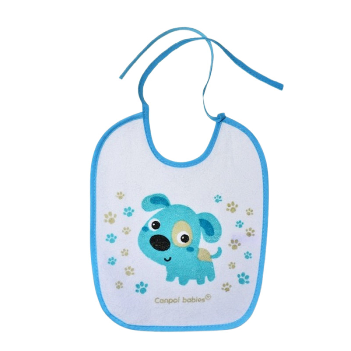 Baveta impermeabila pentru bebelusi, Canpol Babies 2609-3, Alb [1]