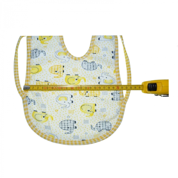 Baveta impermeabila pentru bebelusi, Mini Junior BVT-MJ02, Galben [3]