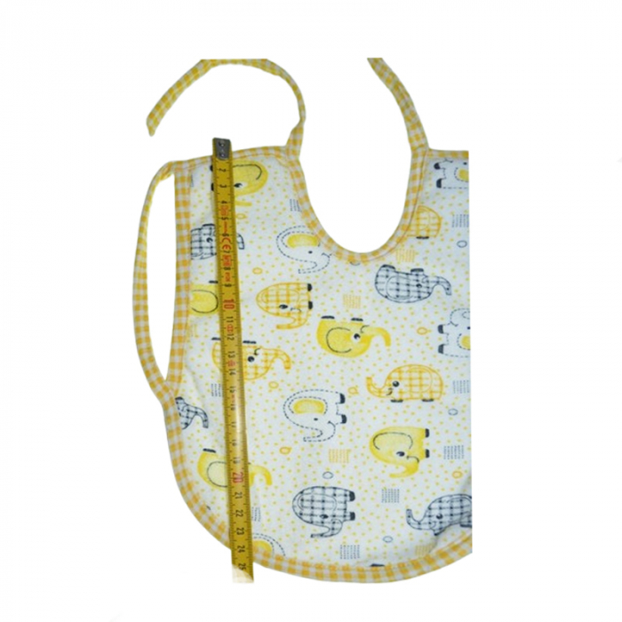 Baveta impermeabila pentru bebelusi, Mini Junior BVT-MJ02, Galben [4]