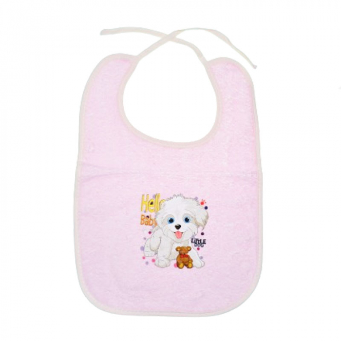 Baveta pentru bebelusi Mini Junior BVTMJ-5, Roz [1]