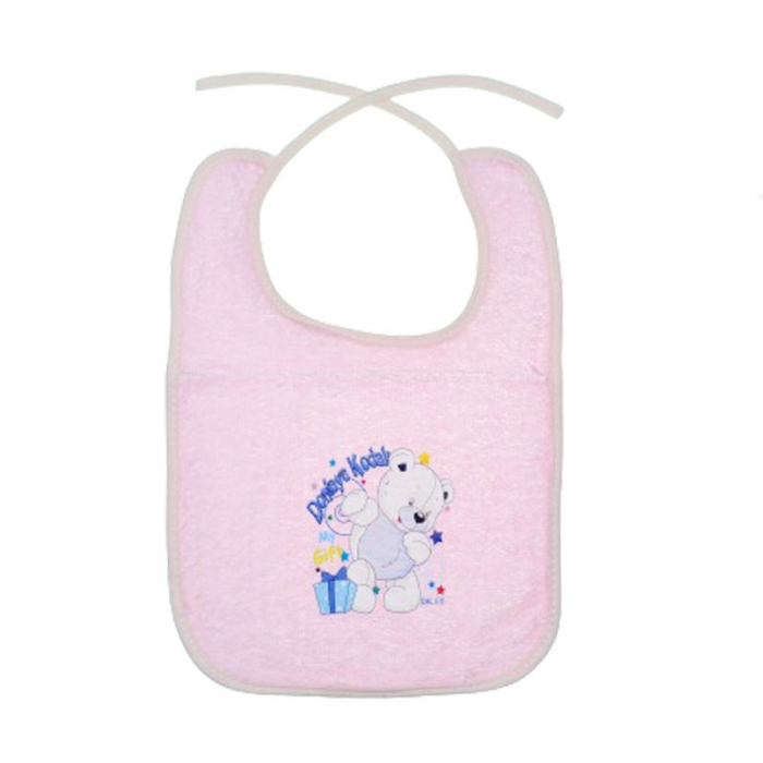 Baveta pentru bebelusi Mini Junior BVTMJ-6, Roz [1]