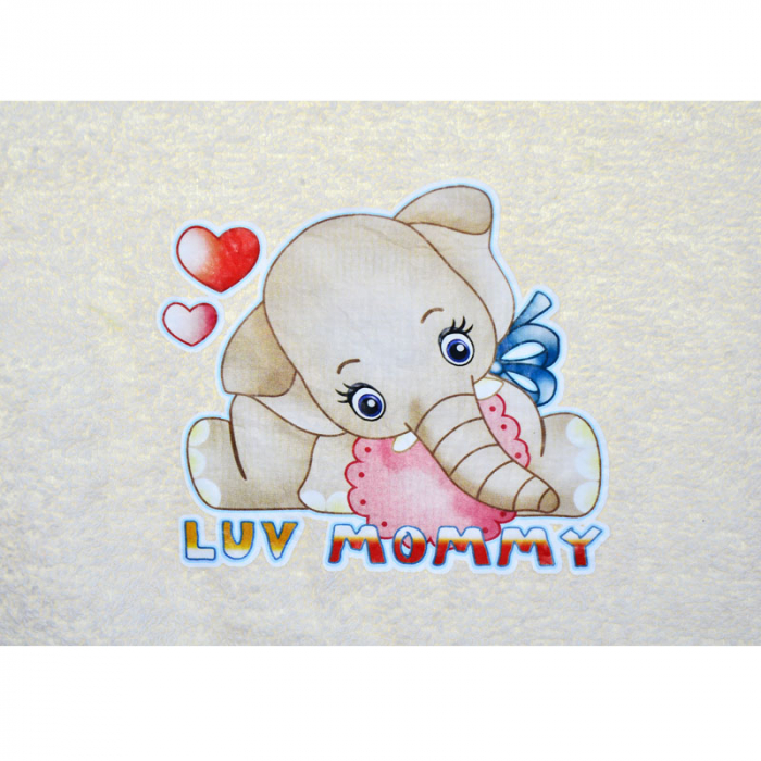 Baveta pentru bebelusi Mini Junior BVTMJ-8, Crem [2]
