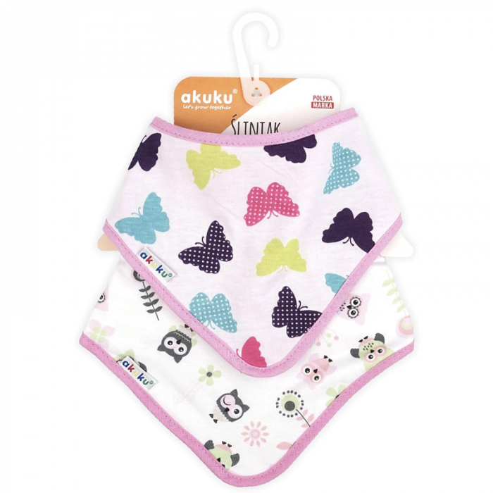 Set 2 bavete pentru fete Akuku A1465A, Multicolor [4]