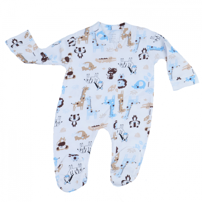 Salopeta cu maneca lunga pentru copii Mini Junior BBW-16, Alb [1]