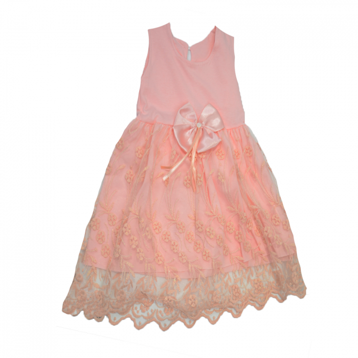 Set 2 piese rochita si bolero pentru fete Mini Junior BBW-4-68, Roz [3]