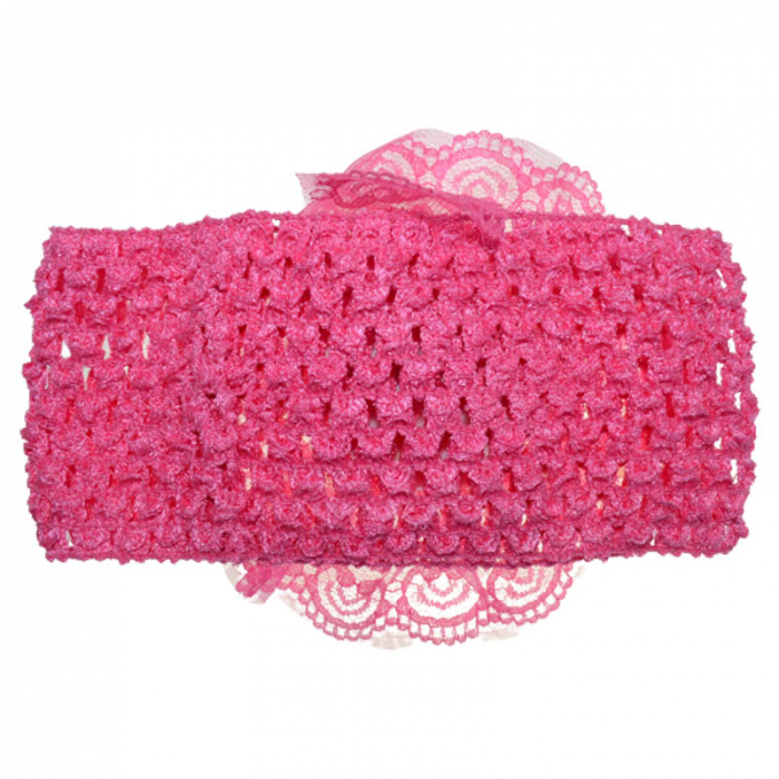 Bentita tricotata pentru fete TouDai Jewelry 140323-19, Fucsia [2]