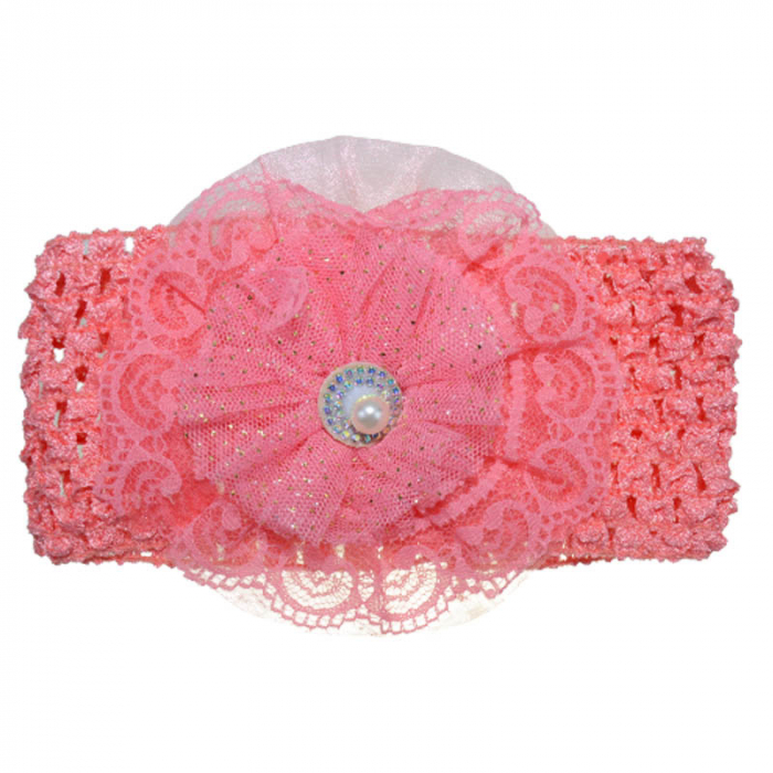Bentita tricotata pentru fete TouDai Jewelry 140323-20, Coral [1]