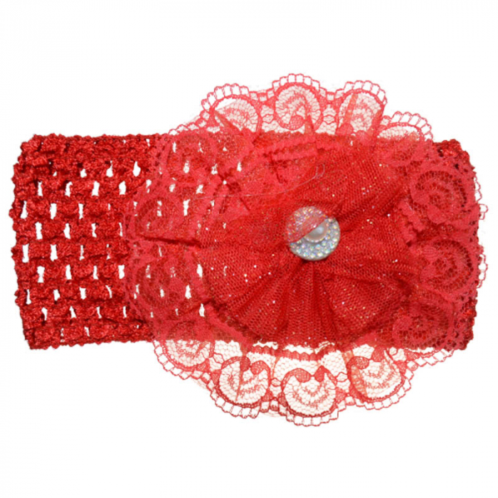 Bentita tricotata pentru fete TouDai Jewelry 140323-22, Rosu [1]