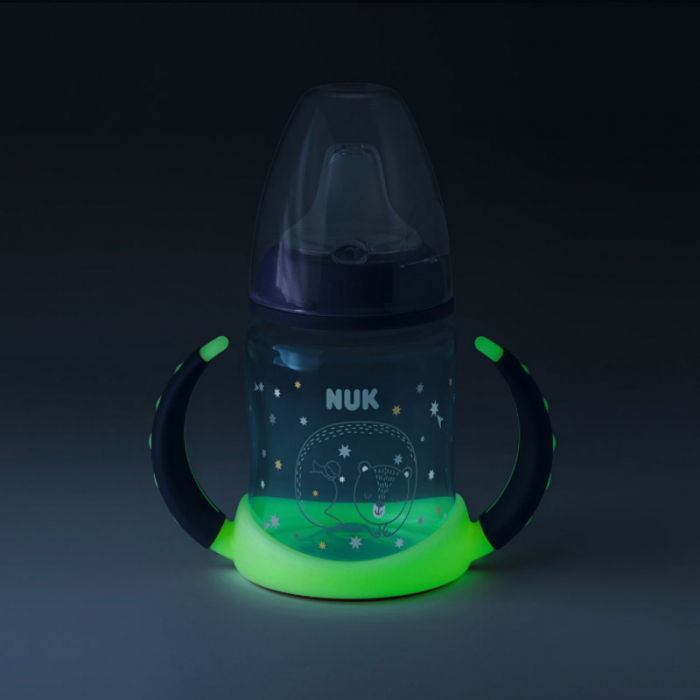 Biberon cu cioc si manere 150 ml 6-18 luni Nuk First Choice Night 215326 [5]