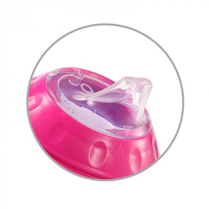 Biberon cu cioc si manere 180 ml BabyOno 1456/02, Mov [2]