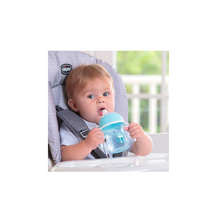 Biberon cu cioc si manere 200 ml 4 luni+ Chicco Transition Cup 069989 [4]