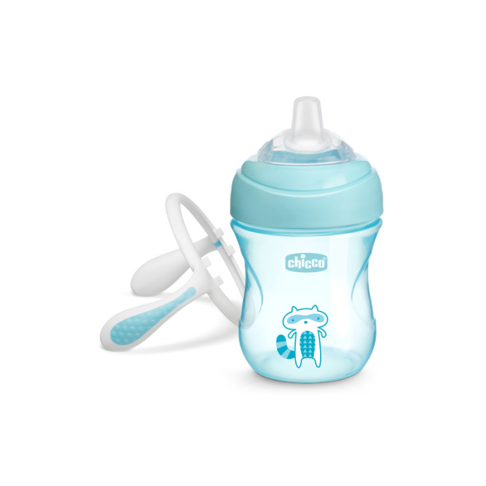 Biberon cu cioc si manere 200 ml 4 luni+ Chicco Transition Cup 069989 [2]