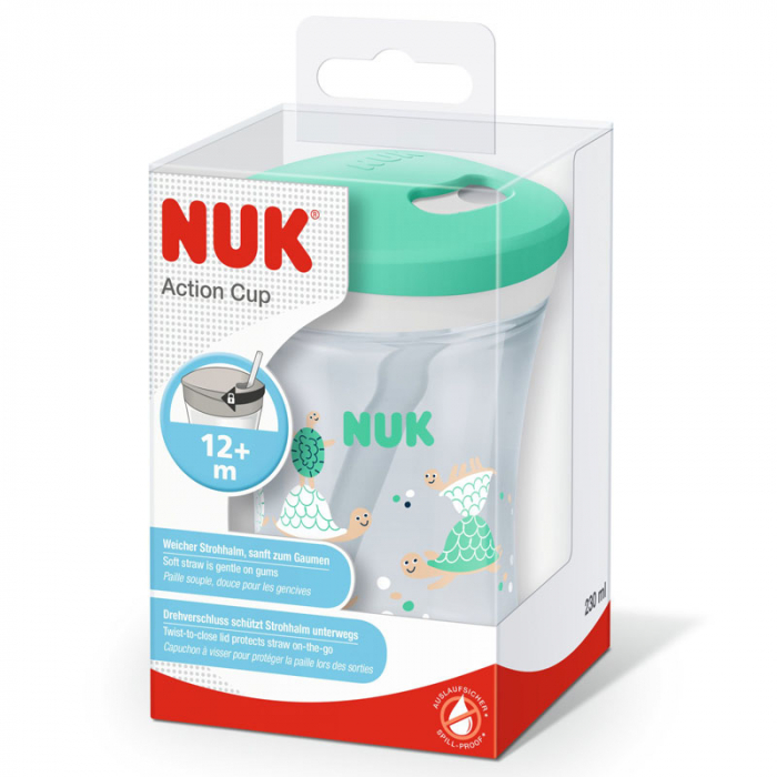 Biberon cu pai 230 ml 12+ luni Nuk Action Cup 751136V [4]