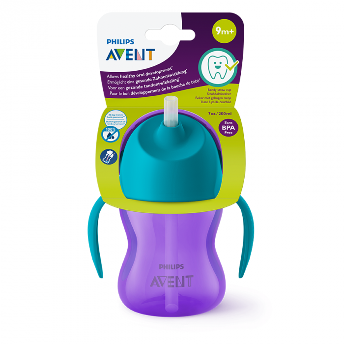 Biberon cu pai si manere 200 ml 9+ luni Philips Avent SCF796/02 [4]