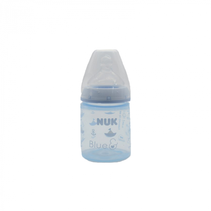 Biberon cu tetina din silicon 150 ml 0-6 luni Nuk First Choice+ Baby Blue 743734 [2]
