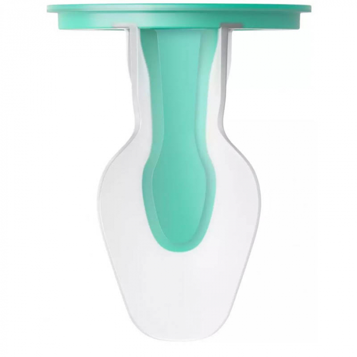 Biberon cu tetina din silicon si dispozitiv anticolici,gaze si reflux 260 ml Philips Natural Response AirFree vent SCY673/01, Transparent [2]