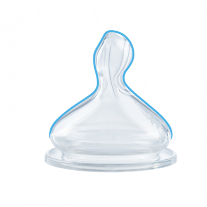 Biberon cu tetina din silicon 300 ml 6-18 luni Nuk First Choice+ Night 741142M, Multicolor [4]