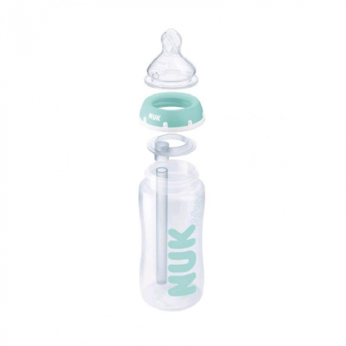 Biberon cu tetina din silicon 300 ml Nuk Anti Colic Professional 741148, Verde [2]