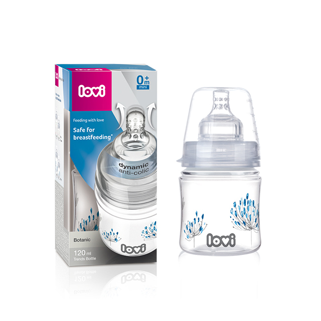 Biberon din polipropilena 120 ml 0+ luni Lovi Botanic 21/586 [2]