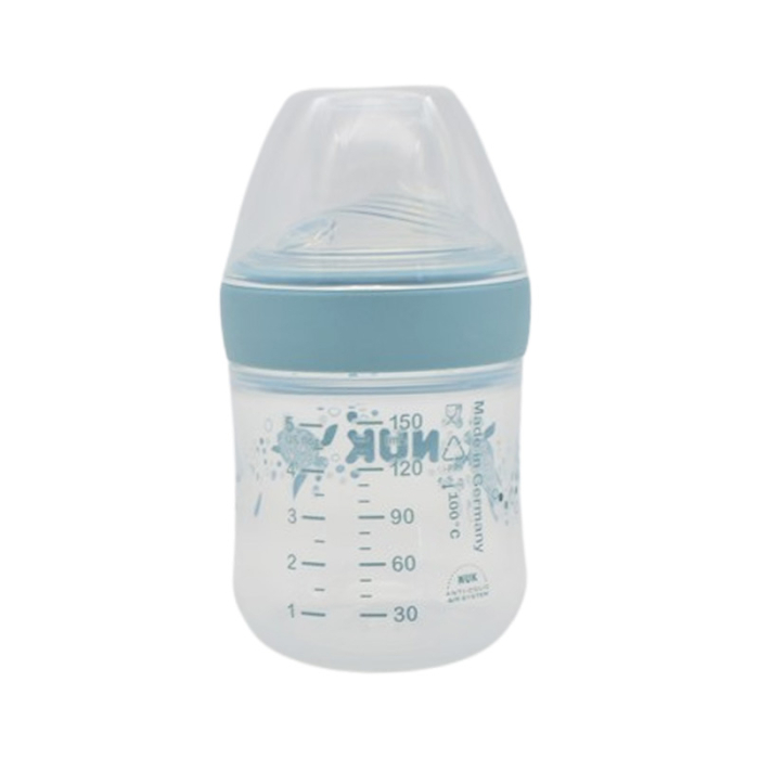 Biberon din polipropilena, cu cioc din silicon, 150 ml Nuk First Choice 743793T, Turcoaz [2]