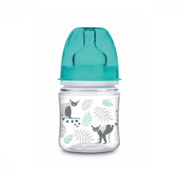 Biberon din polipropilena cu tetina din silicon 120 ml 0+ luni Canpol Babies Jungle 35/226T [2]
