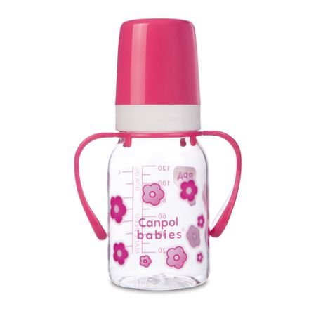 Biberon din polipropilena cu tetina din silicon 120 ml 3+ luni Canpol Babies 11/821 [1]