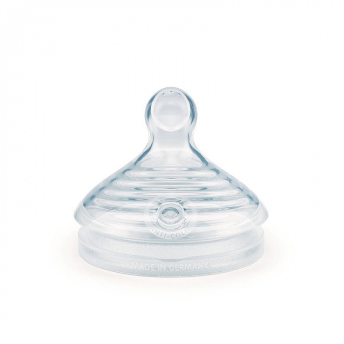 Biberon din polipropilena cu tetina din silicon 150 ml S Nuk Nature Sense 743908, Turcoaz [2]