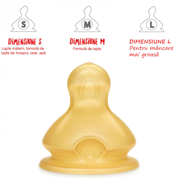 Biberon din polipropilena cu tetina din latex si tetina din silicon 360 ml Nuk First Choice+ BBB216148, Albastru [4]