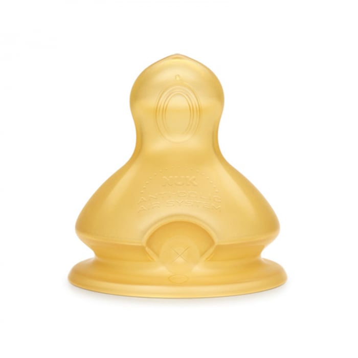 Biberon din polipropilena cu tetina din latex si tetina din silicon 360 ml Nuk First Choice+ BBB216148, Albastru [3]