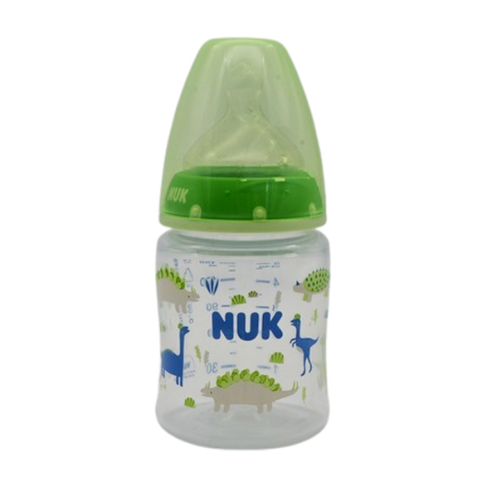 Biberon din polipropilena, cu tetina din silicon M, 150 ml, Nuk First Choice 225125D, Verde [1]