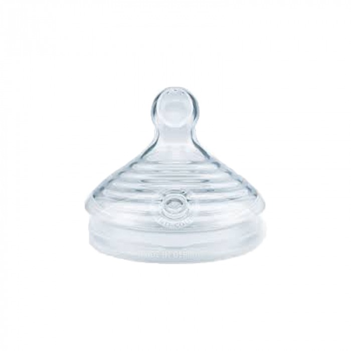 Biberon din polipropilena cu indicator de temperatura si tetina din silicon S 150 ml Nuk For Nature 10743076R, Roz [2]