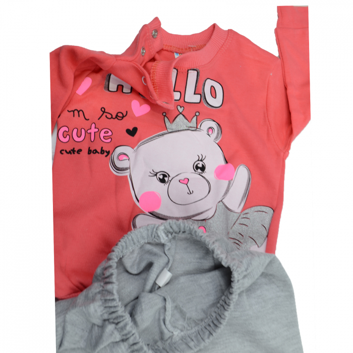 Compleu 2 piese pentru fete Mini Junior BLK-2-86, Coral [4]