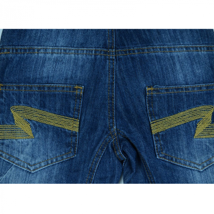 Blugi pentru baieti Wendee DK25128-1-104, Albastru [2]