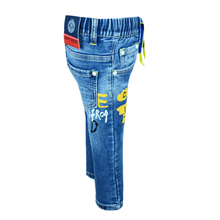 Blugi pentru baieti Happy House JE941-92-cm, Albastru [2]