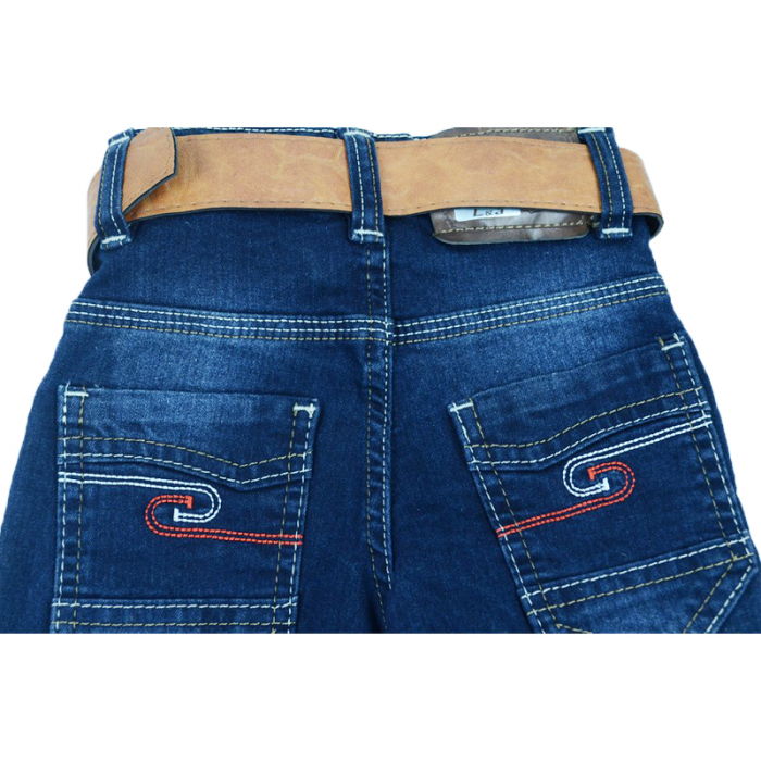 Blugi pentru baieti LA Kids 1297-92-cm, Albastru [3]
