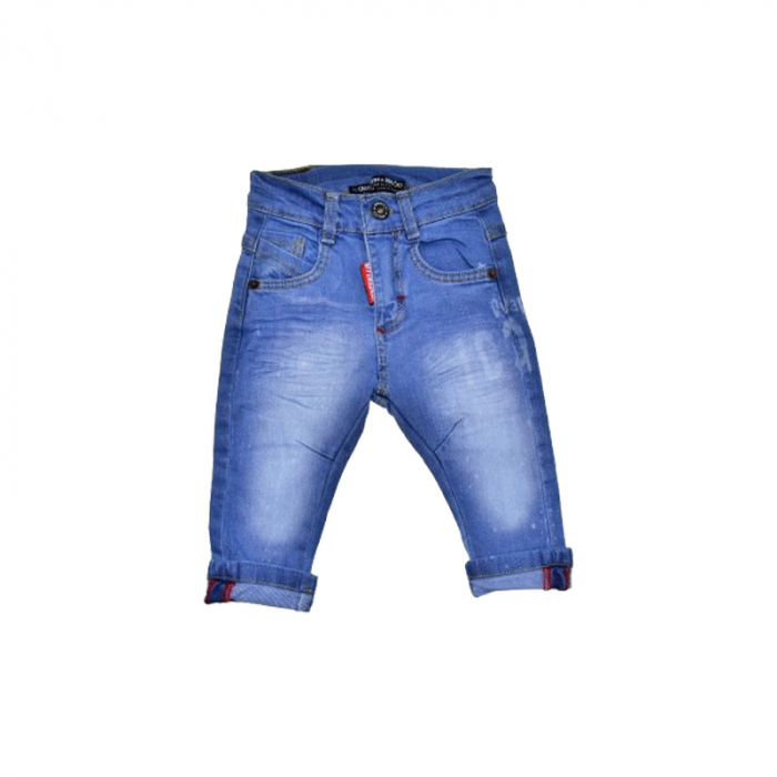Blugi pentru baieti Mini Junior BLGMJ-3301, Albastru [1]